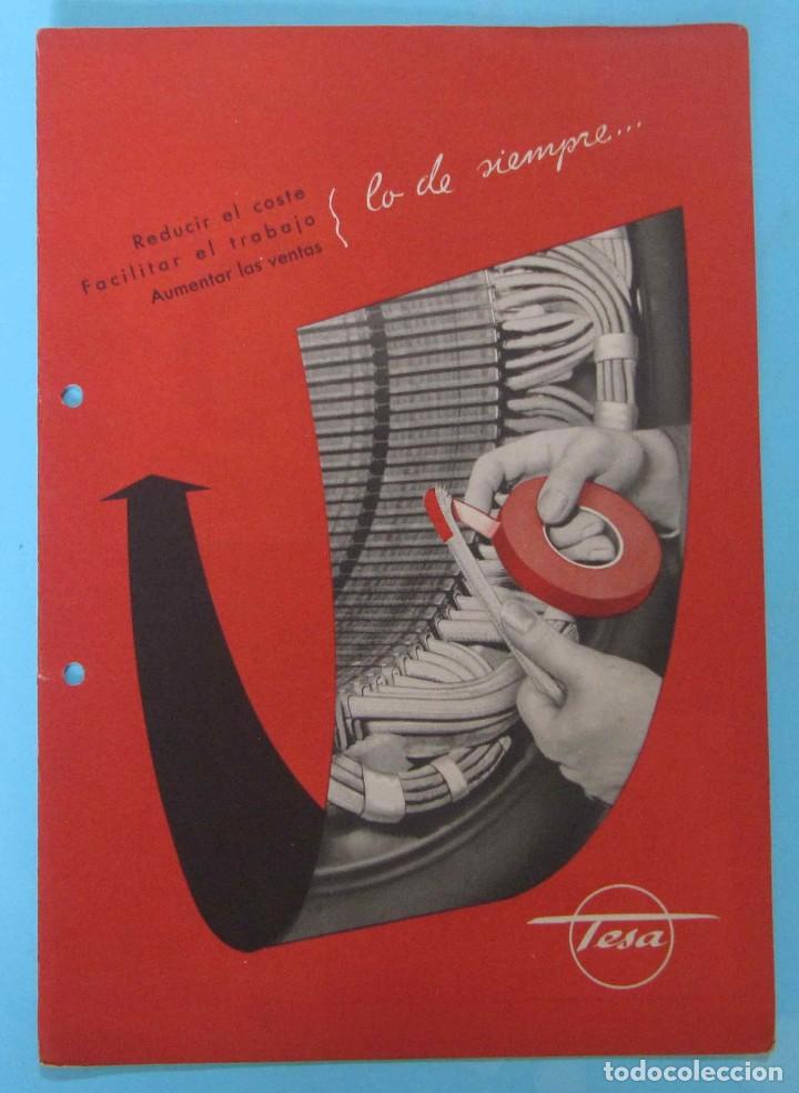 Cat&aacute;logos publicitarios: REDUCIR EL COSTE, FACILITAR EL TRABAJO, AUMENTAR LAS VENTAS. LABORATORIOS TESA S.A. MATAR&Oacute;. 50'S