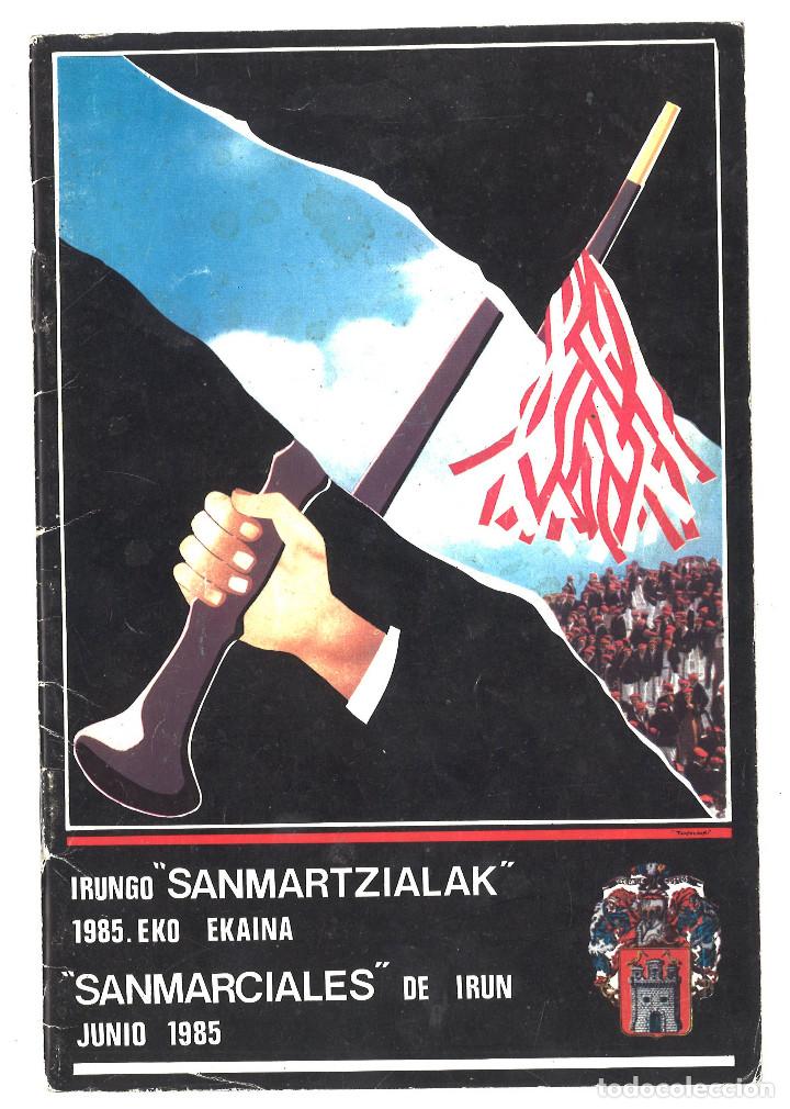 Werbekataloge: Programa de fiestas de San Marciales de Irun. Guipuzcoa. 1985
