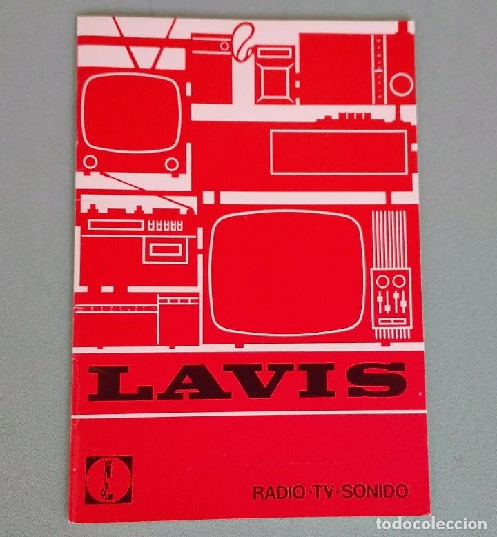 Cat&aacute;logos publicitarios: Peque&ntilde;o cat&aacute;logo radio tv sonido lavis a&ntilde;os 70