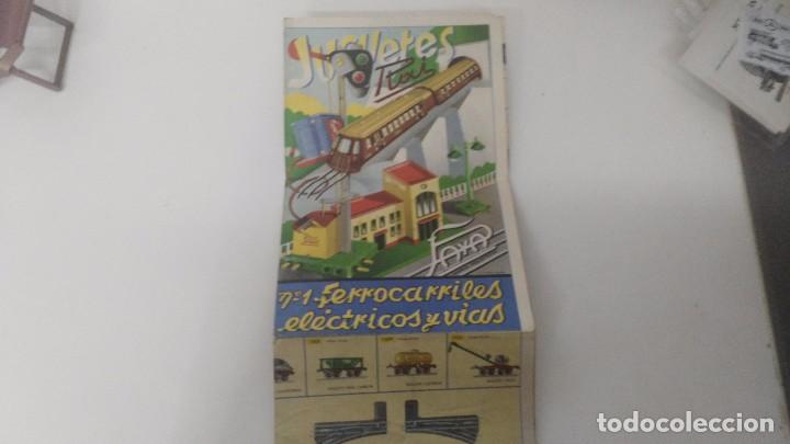 Cat&aacute;logos publicitarios: antiguo catalogo de juguetes trenes paya