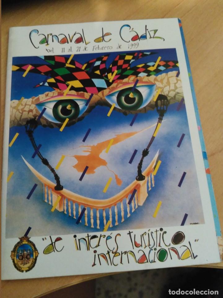 Cat&aacute;logos publicitarios: carnaval de cadiz programa cuadernillo a&ntilde;o 1996
