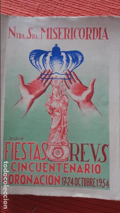 Advertising Catalogs: NUESTRA SE&Ntilde;ORA MISERICORDIA.FIESTAS REUS.CINCUENTENARIO CORONACION.1954