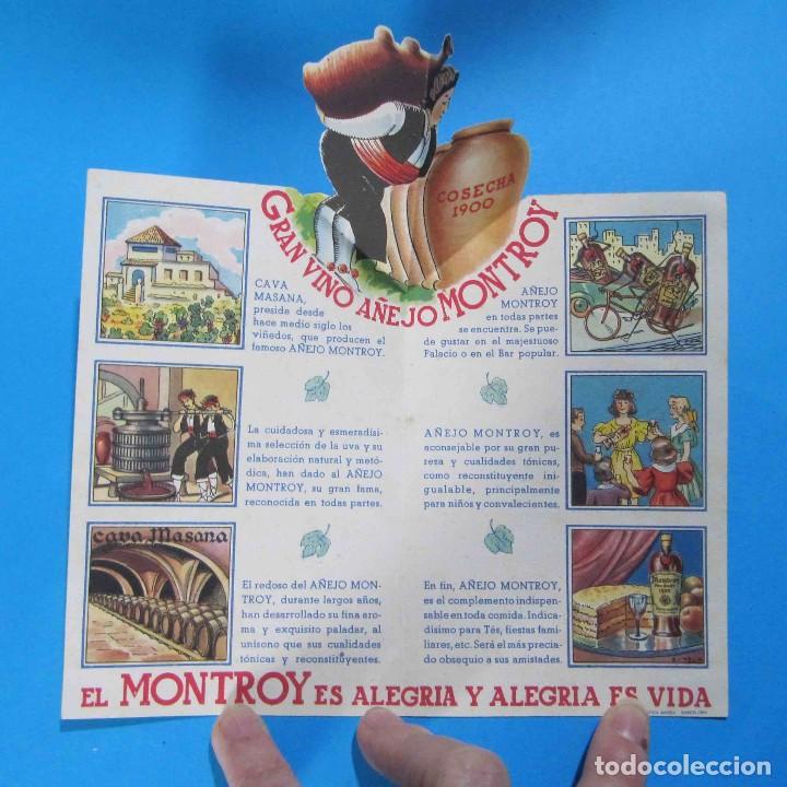 Cat&aacute;logos publicitarios: GLORIA AL VINO. GRAN VINO A&Ntilde;EJO MONTROY. PEDRO MASANA. D&Iacute;PTICO DESPLEGABLE. BARCELONA