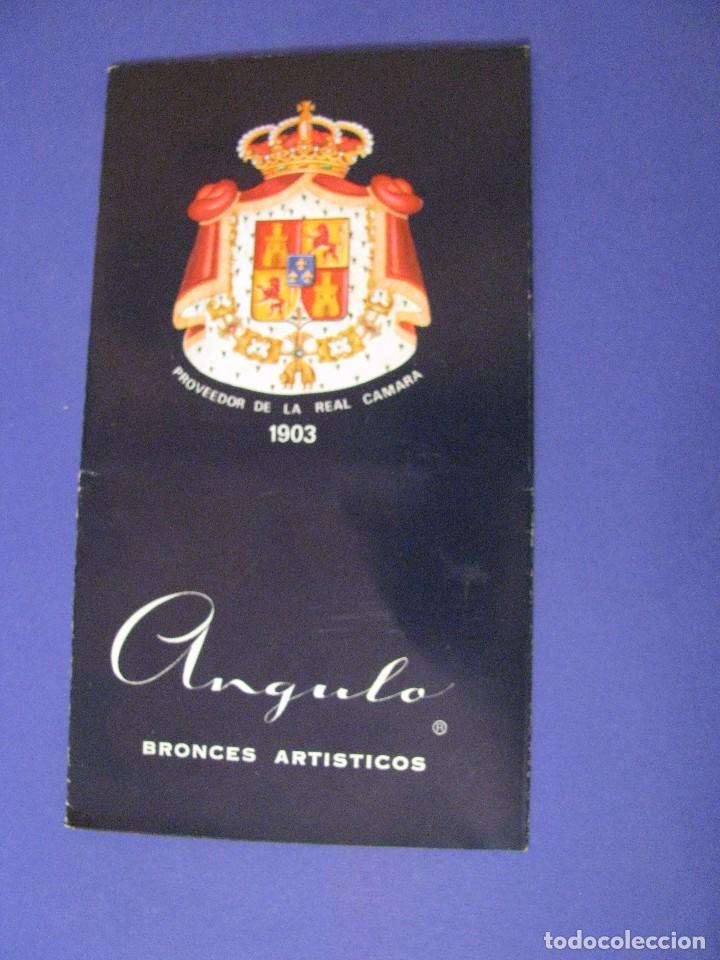 Werbekataloge: CATALOGO FOLLETO DE BRONCES ARTISTICOS ANGULO. LUCENA, CORDOBA. A&Ntilde;OS 80.