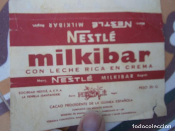 Cat&aacute;logos publicitarios: PUBLICIDAD ANUNCIOS - ETIQUETA MILKIBAR NESTLE 11X9 CM CON DEFECTO VER FOTOS