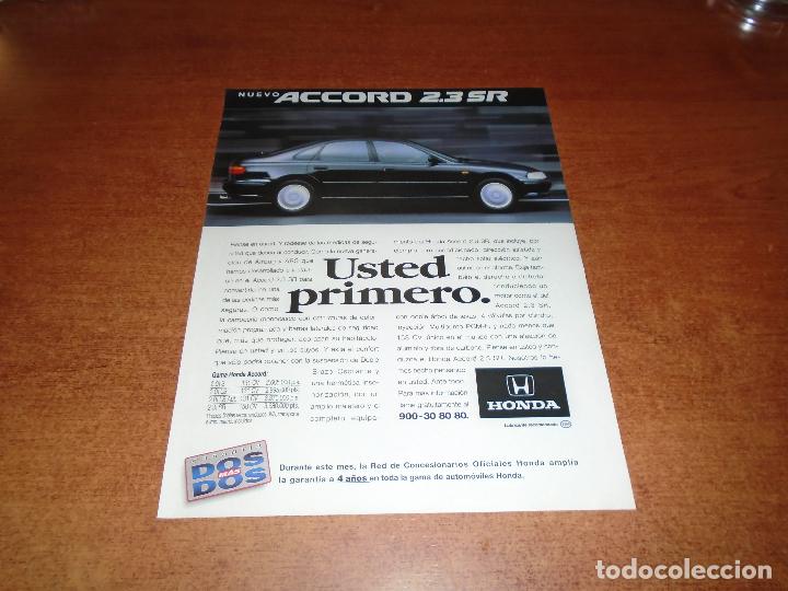 Cat&aacute;logos publicitarios: PUBLICIDAD EN PRENSA: HONDA ACCORD 2.3 SR