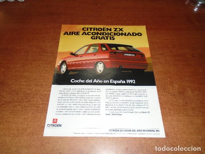 Cat&aacute;logos publicitarios: PUBLICIDAD EN PRENSA A&Ntilde;OS 90: CITROEN ZX