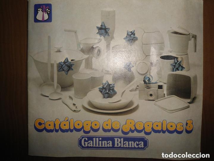 Cat&aacute;logos publicitarios: ANTIGUO CATALOGO 3 GALLINA BLANCA - RARO