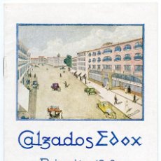 Catálogos publicitarios: CALZADOS EDOX. CALLE PRÍNCIPE, MADRID. HACIA 1920. CON BONITOS DIBUJOS DE ÉPOCA. 16 PP. 16,5X11 CM