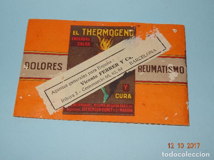 Werbekataloge: Antiguo Cat&aacute;logo Publicitario en Espa&ntilde;ol de THERMOGENO Contra los Dolores y Reumatismo