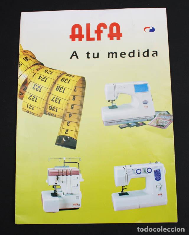 Werbekataloge: CATALOGO CUADRIPTICO MAQUINAS DE COSER ALFA 2002 A4 + CARTA