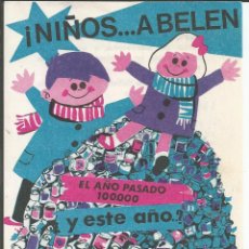 Catálogos publicitarios: FOLLETO CARITAS BARCELONA, AÑO 1969 - ¡NIÑOS.. A BELEN !! - DIPTICO