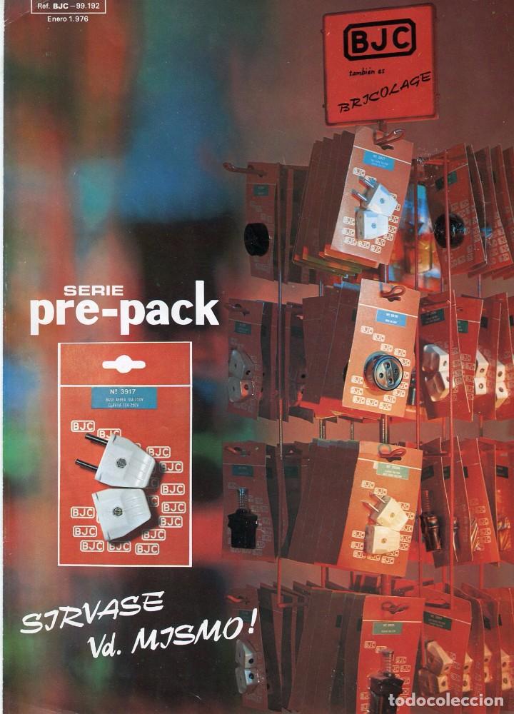 Werbekataloge: BJC SERIE PRE-PACK CATALOGO ARTICULOS FORMATO DIPTICO A&Ntilde;O 1976