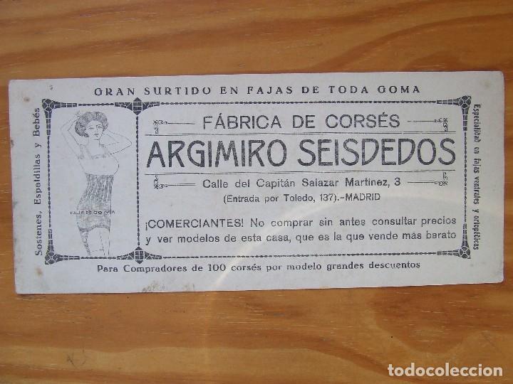 Catalogues publicitaires: ANTIGUO FOLLETO PROPAGANDA DE F&Aacute;BRICA DE CORS&Eacute;S ARGIMIRO SEISDEDOS