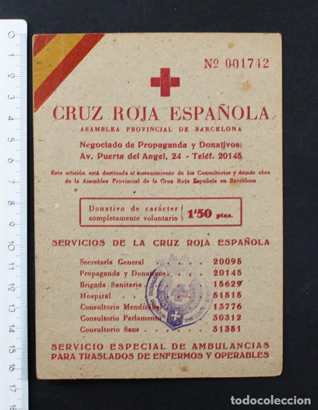 Werbekataloge: CRUZ ROJA ESPA&Ntilde;OLA ASAMBLEA PROVINCIAL BARCELONA NEGOCIADO PROPAGANDA DONATIVOS,SAN ANTONO AL DORSO