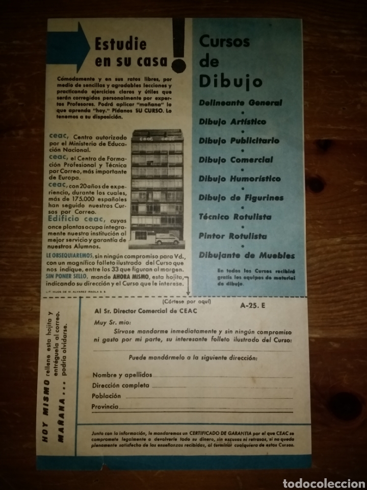 Cat&aacute;logos publicitarios: Folleto curso de dibujo CEAC - Foto 2