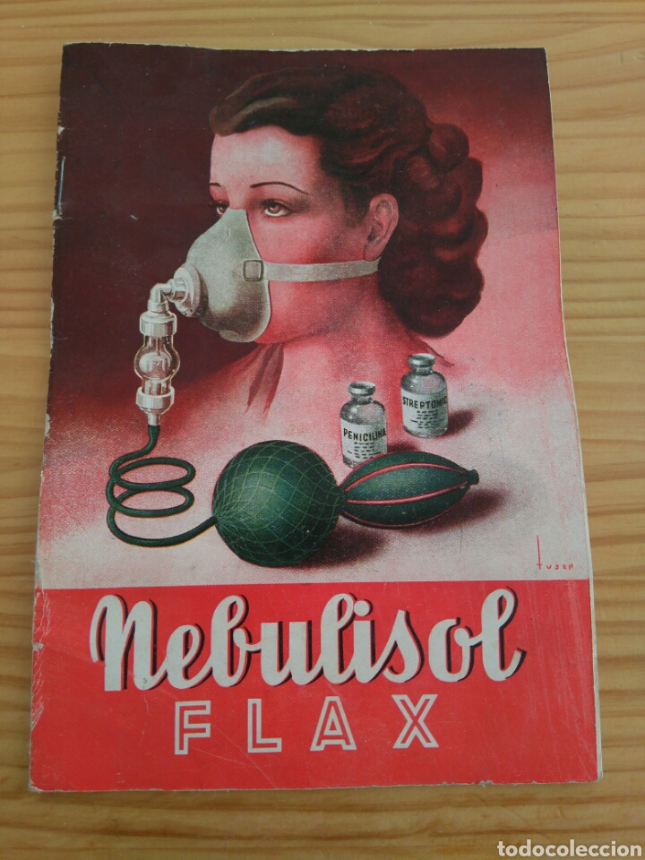 Cat&aacute;logos publicitarios: Folleto Nebulisol flax. Dr. Carr&eacute; Barcelona. Publicidad nebulizador. Tuser