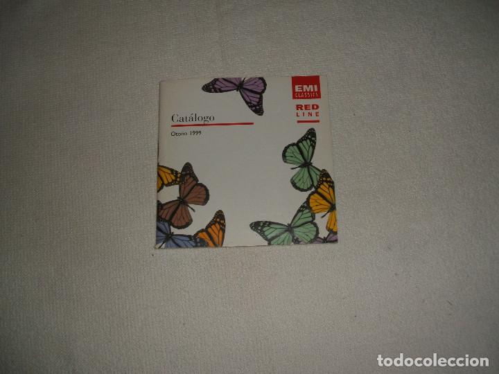 Cat&aacute;logos publicitarios: Cat&aacute;logo Oto&ntilde;o 1999 Emi classics Red line - Foto 1