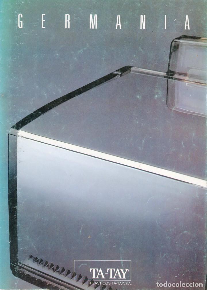 Cat&aacute;logos publicitarios: TA-TAY PLASTICOS CATALOGO PUBLICITARIO -COLECCION GERMANIA) FORMATO TRIPTICO