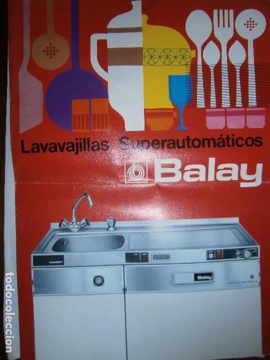 Advertising Catalogs: PUBLICIDAD CATALOGOS - LAVAVAJILLAS SUPERAUTOMATICOS BALAY  TRIPTICO 21X29 CERRADO - ABIERTO 62X29