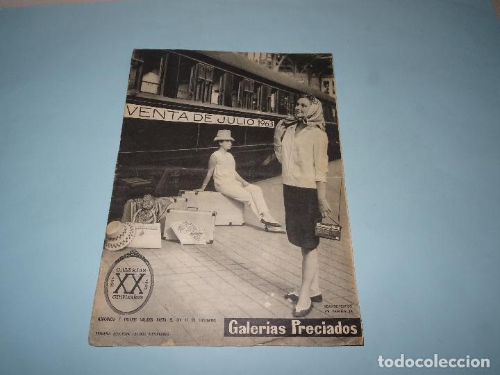 Catalogues publicitaires: Antiguo Cat&aacute;logo VENTA DE JULIO 1963 XX Cumplea&ntilde;os de Galerias 1943-1963
