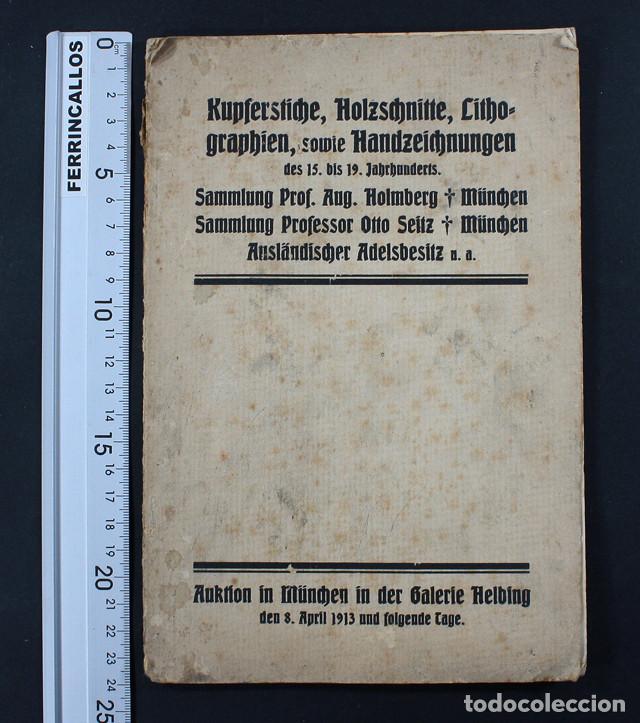 Werbekataloge: CATALOGO SUBASTAS GALERIA HELBING MUNICH 1913 DIBUJOS LITOGRAFIAS GRABADOS, 60 PAG MUY ILUSTRADO