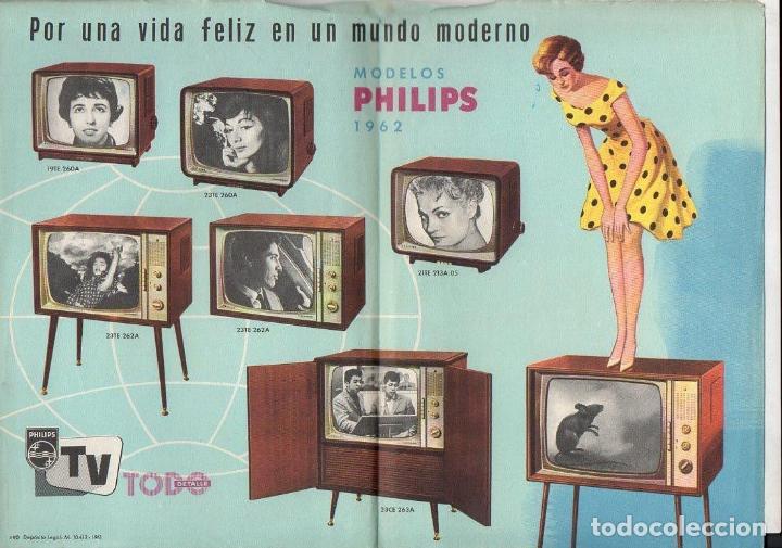 Catalogues publicitaires: FOLLETO FLYER PUBLICIDAD TELEVISORES PHILIPS 1962