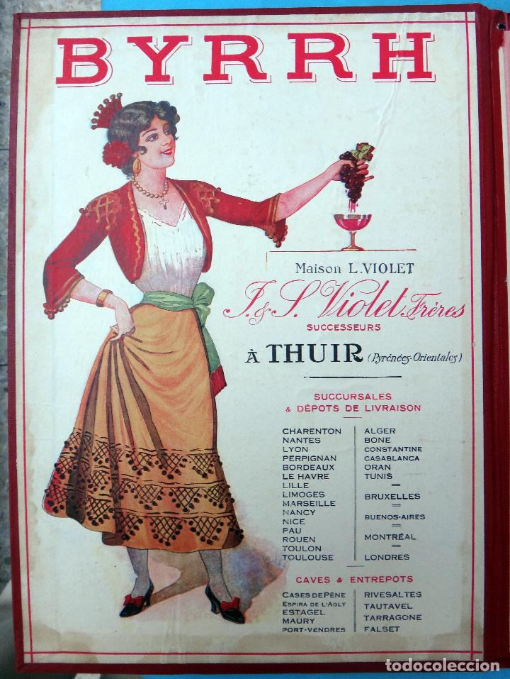 Cat&aacute;logos publicitarios: CARTEL PUBLICIDAD BYRRH , 2 CARTELES EN CARPETA MUNU , FRANCIA , ORIGINAL