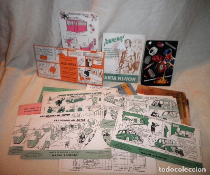 Cataloghi pubblicitari: LOTAZO DE 38 PUBLICIDAD PAPEL SECANTE DIBUJOS DE CASTANY - A&Ntilde;OS 1940.