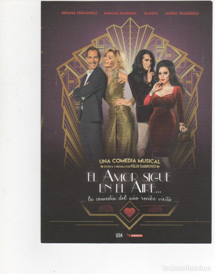 Cat&aacute;logos publicitarios: Teatro. Bibiana Fern&aacute;ndez y Alaska.
