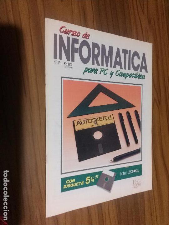 Cat&aacute;logos publicit&aacute;rios: CURSO DE INFORM&Aacute;TICA PARA PC Y COMPATIBLES 29. FASC&Iacute;CULO. GRAPA. BUEN ESTADO. VINTAGE. RARO