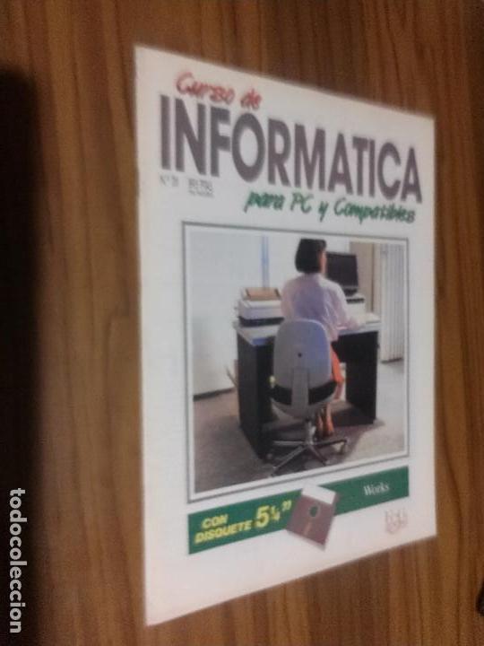 Cat&aacute;logos publicit&aacute;rios: CURSO DE INFORM&Aacute;TICA PARA PC Y COMPATIBLES 28. FASC&Iacute;CULO. GRAPA. BUEN ESTADO. VINTAGE. RARO