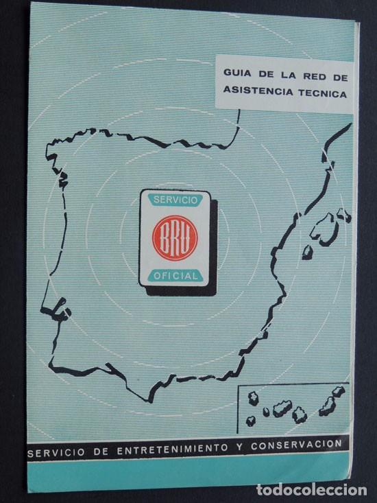 Cat&aacute;logos publicit&aacute;rios: GUIA DE LA RED DE ASISTENCIA TECTICA - BRU / A&Ntilde;O 1970