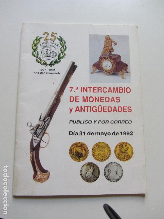 Cat&aacute;logos publicitarios: CATALOGO 7&ordm; INTERCAMBIO MONEDAS Y ANTIGUEDADES CSU101