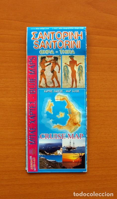 Cat&aacute;logos publicitarios: Guia Tur&iacute;stica - Mapa - Santorini, Grecia - Tama&ntilde;o 34x48 cm.