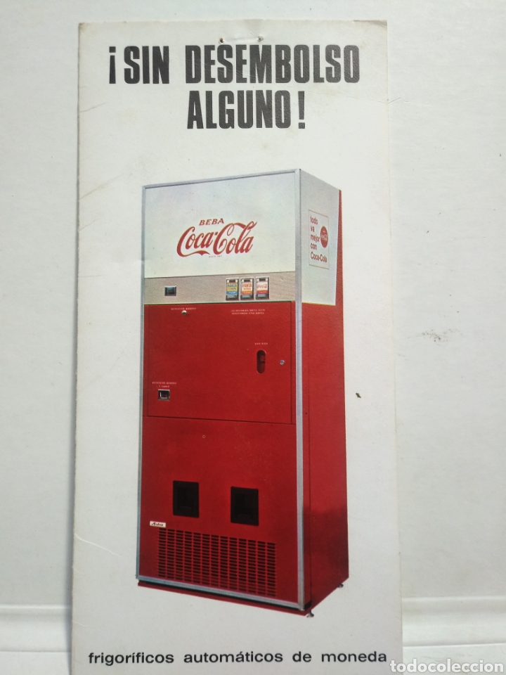 Advertising Catalogs: COCA COLA. PUBLICIDAD FRIGORIFICOS AUTOMATICOS DE MONEDA.