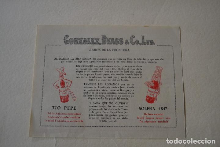 Advertising Catalogs: FOLLETO GONZALEZ, BYASS DE JEREZ DE LA FRONTERA
