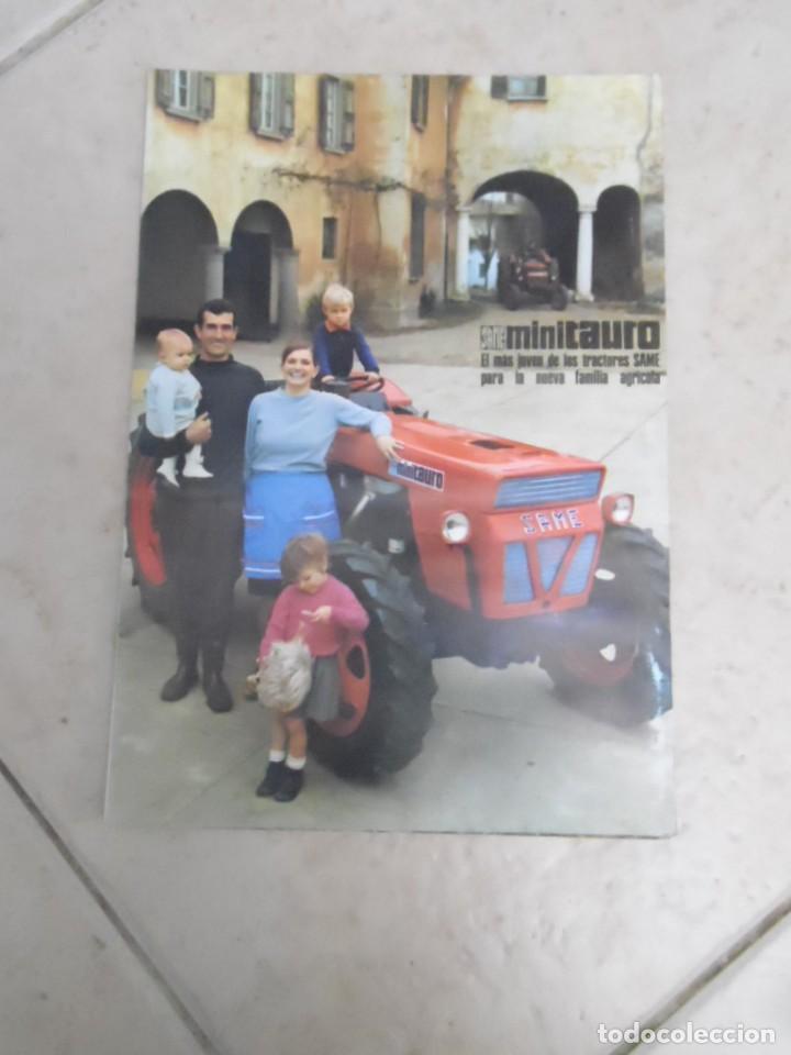 Cat&aacute;logos publicit&aacute;rios: TRACTOR SAME MINITAURO FOLLETO CON CARACTERISTICAS TECNICAS