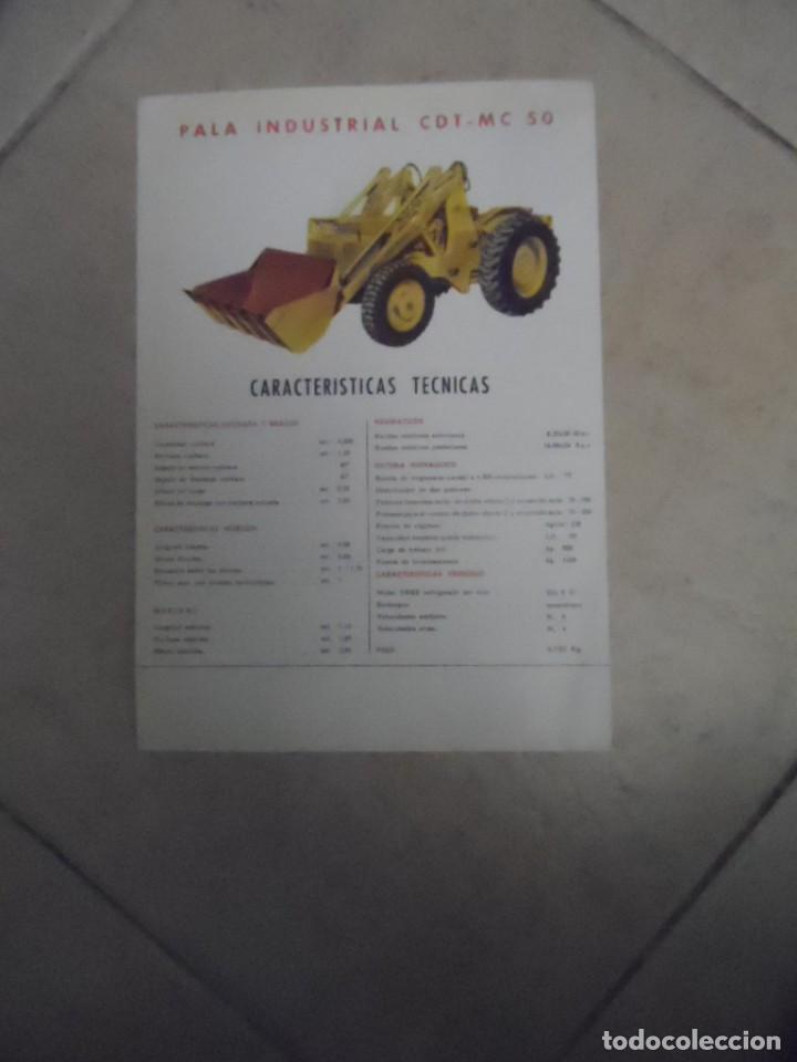 Cataloghi pubblicitari: TRACTOR PALA INDUSTRIAL CARGADORA CDT  MC 50 FOLLETO CON CARACTERISTICAS TECNICAS