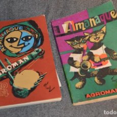 Catálogos publicitarios: LOTE DE 2 ALMANAQUES ANTIGUOS AGROMAN - AÑO 1964 Y 1965 - INCLUYEN OTRA DOCUMENTACIÓN - HAZ OFERTA