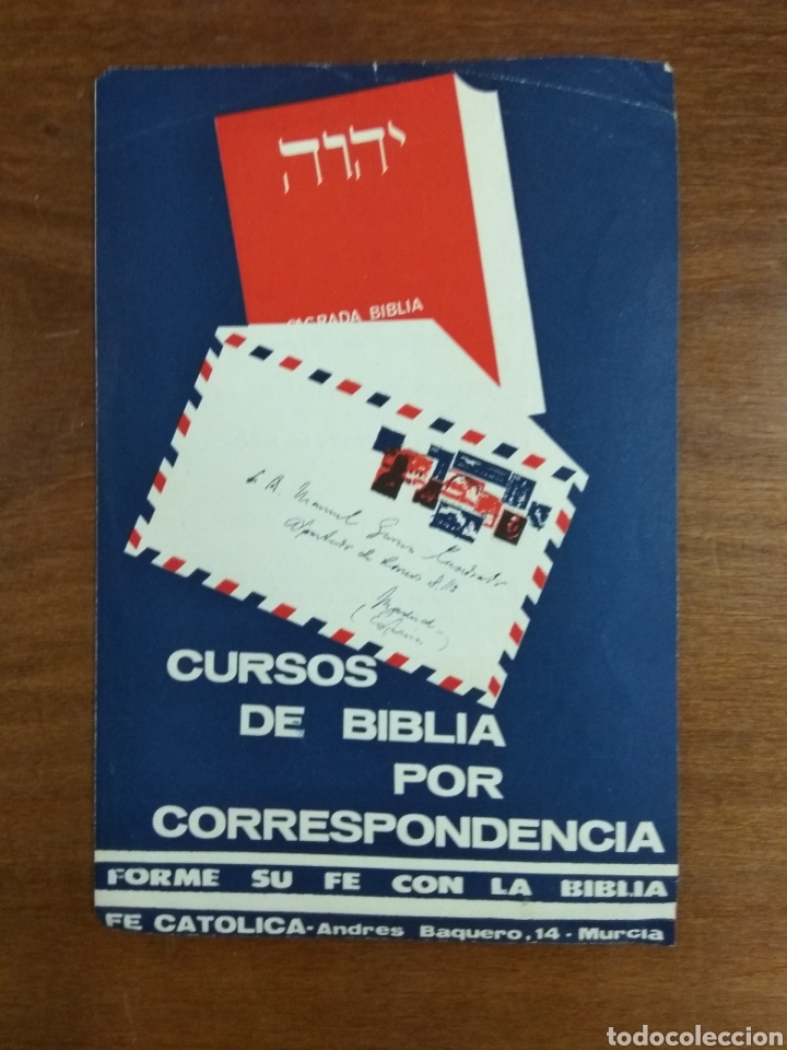 Werbekataloge: Cursos de Biblia por correspondencia. Publicidad