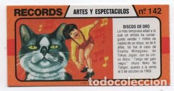 Cat&aacute;logos publicitarios: CROMO RECORDS DE BIMBO DISCOS DE ORO - Foto 1