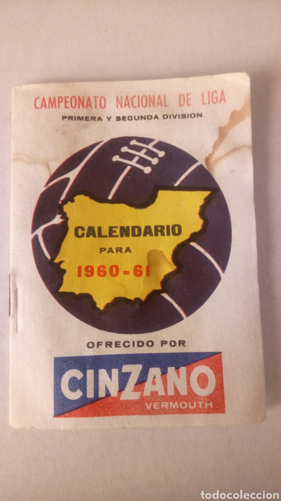 Cat&aacute;logos publicitarios: CALENDARIO 1960-61 CAMPEONATO NACIONAL DE LIGA.