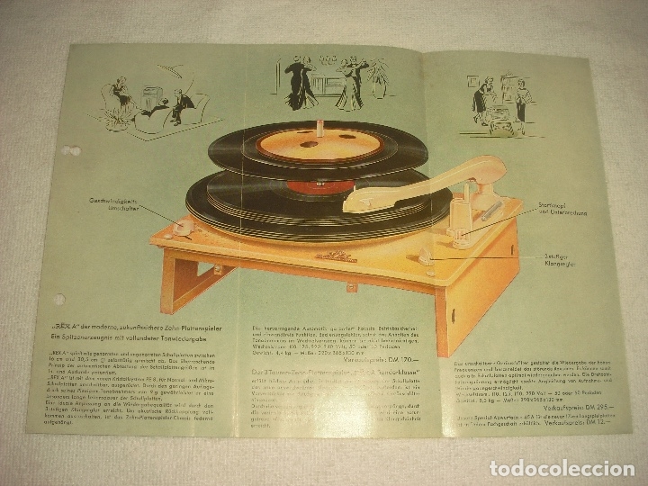 Cat&aacute;logos publicitarios: PUBLICIDAD DE TOCADISCOS ANTIGUOS . PERPETUUM-EBNER - Foto 2