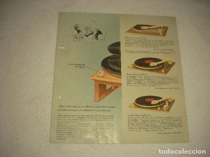 Cat&aacute;logos publicitarios: PUBLICIDAD DE TOCADISCOS ANTIGUOS . PERPETUUM-EBNER - Foto 3