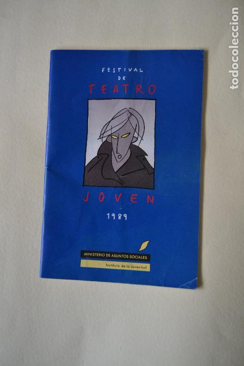 Cat&aacute;logos publicit&aacute;rios: PROGRAMA FESTIVAL DE TEATRO JOVEN 1989 DE MADRID