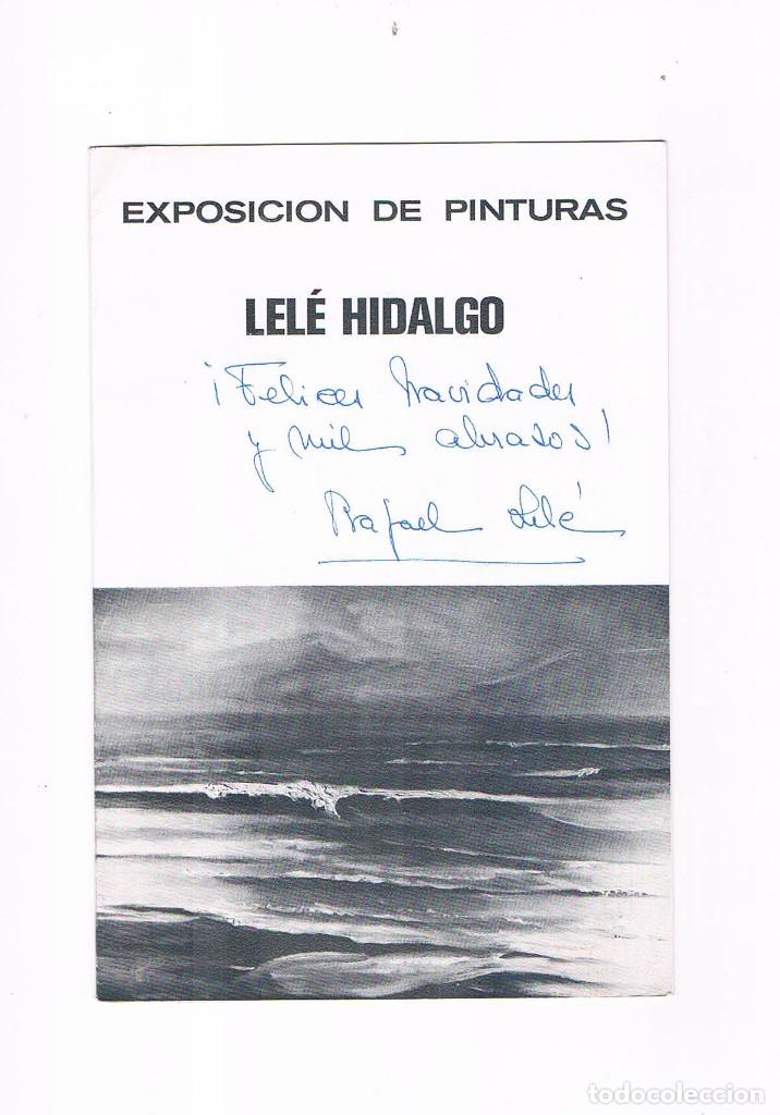 Catalogues publicitaires: FOLLETO PUBLICIDAD EXPOSICION DE PINTURAS LELE HIDALGO SALA DE ARTE ART PRESS DIARIO PUEBLO 1977 **