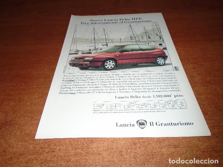 Cat&aacute;logos publicitarios: PUBLICIDAD EN PRENSA DE 1995: LANCIA DELTA HPE