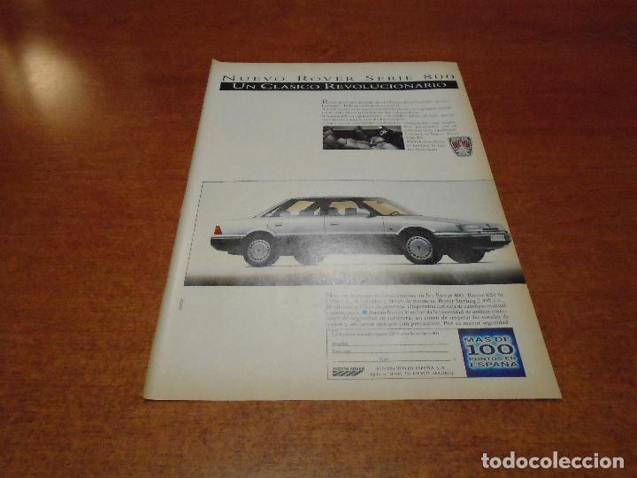 Cat&aacute;logos publicitarios: PUBLICIDAD PRENSA 1987. ROVER SERIE 800