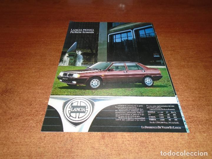 Cat&aacute;logos publicitarios: PUBLICIDAD PRENSA 1988: LANCIA PRISMA